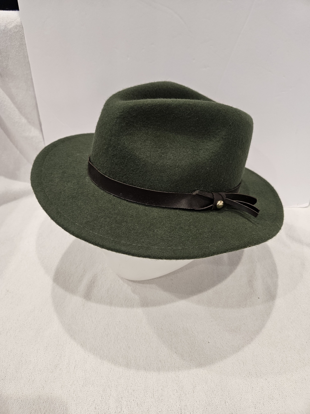 Urban Outfitters Green Wool Felt Fedora Panama Boho Festival Hat One Size